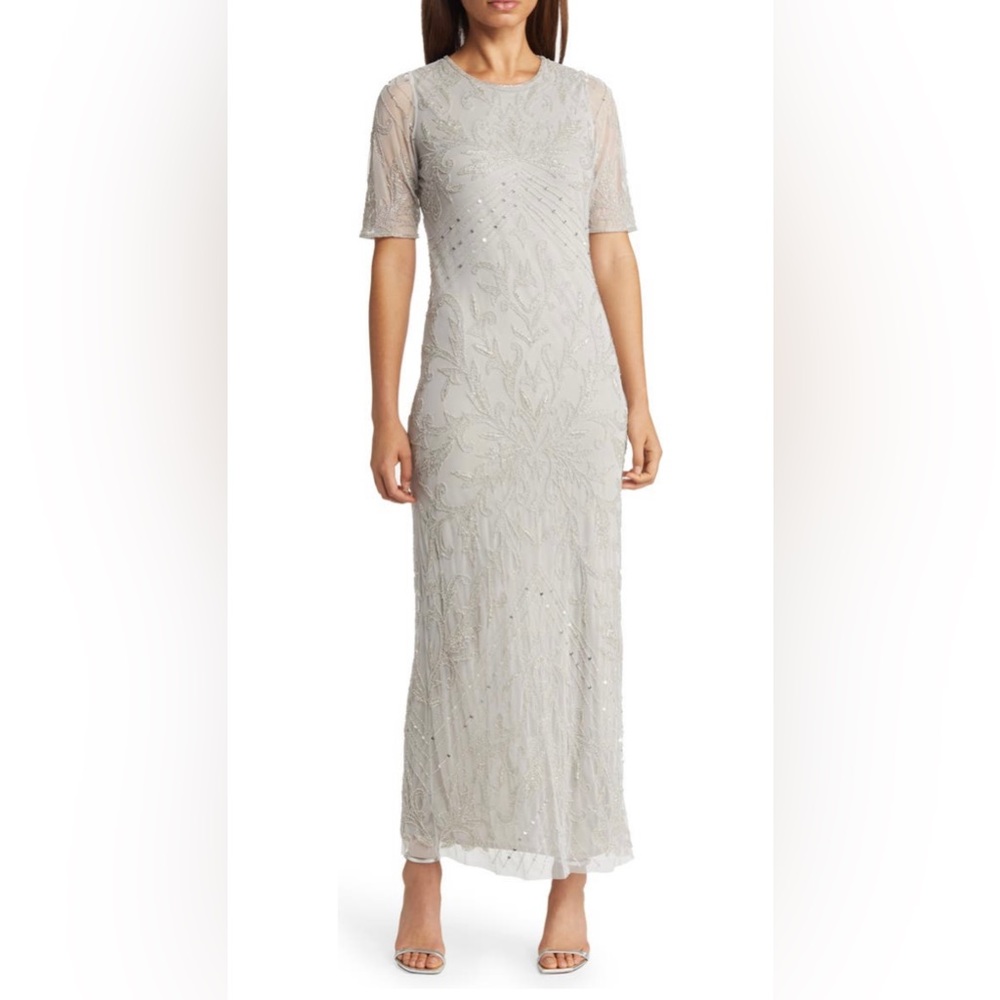 Pisarro Nights beaded gown.